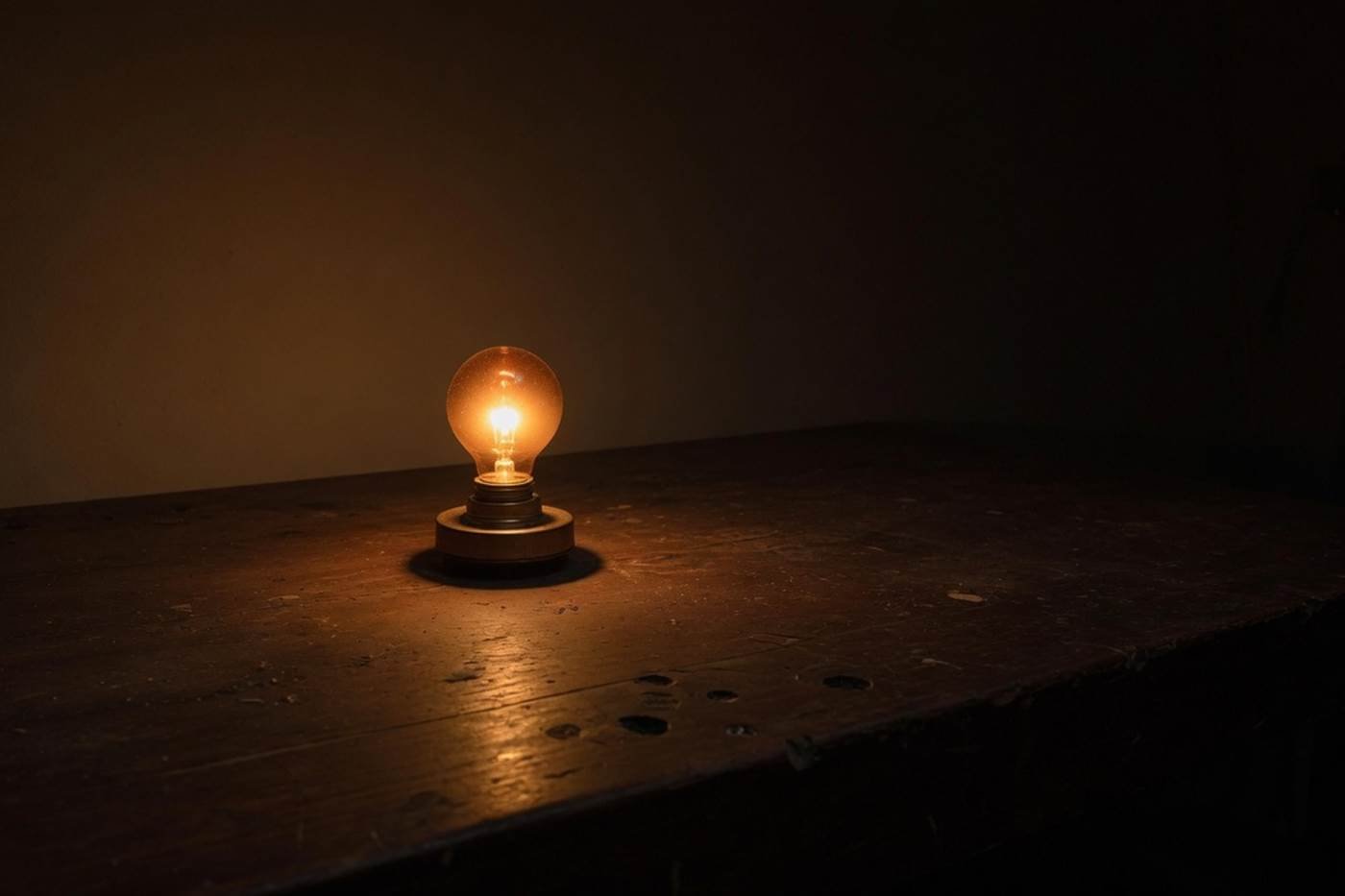 Vacuum tubes, a copper coil, and an analog meter on a dark workbench.